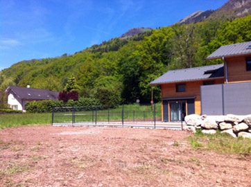 Espace Création Nature pose de clôtures en Haute-Savoie 74 Grand Massif Arâches
