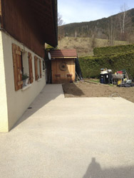 Espace Création Nature pose de dallage Arâches