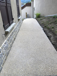 Espace Création Nature pose de dallage Arâches