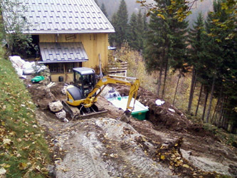 Espace Création Nature terrassement et VRD en Haute-Savoie 74 Grand Massif Arâches
