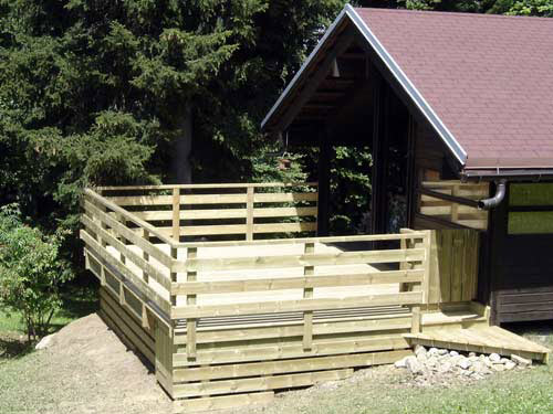 Espace Création Nature terrasse en bois 74